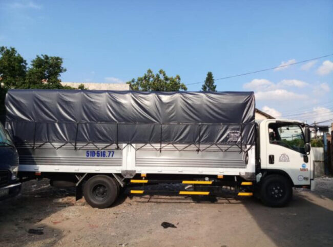 Cho thuê xe tải chở hàng 5 tấn thùng dài 6m2